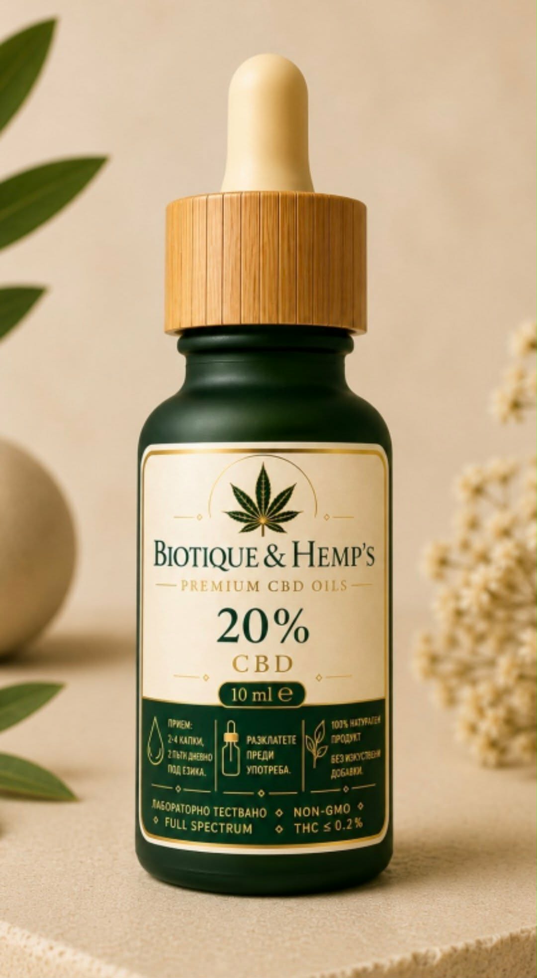 CBD 20% Full Spectrum — шишенце 10 мл