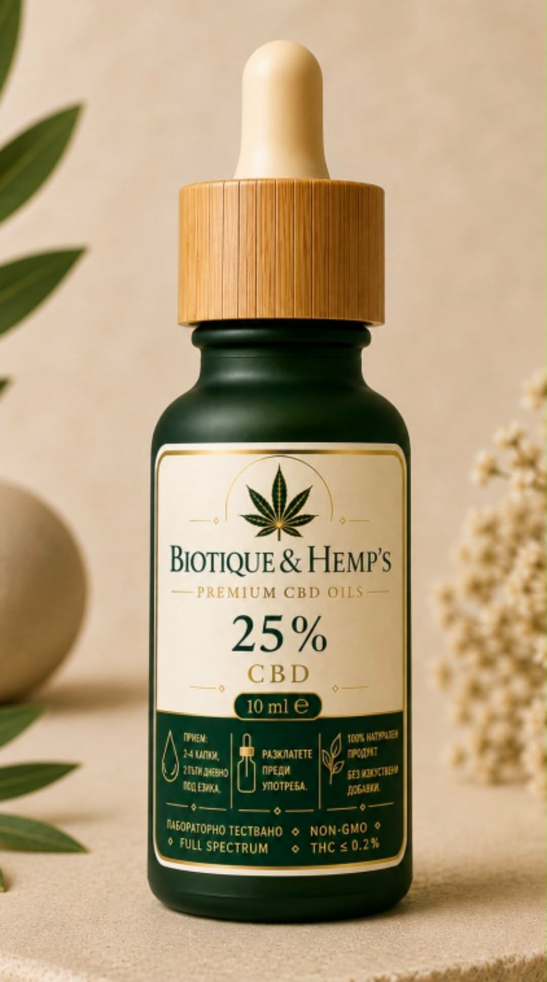 CBD 25% Full Spectrum — шишенце 10 мл
